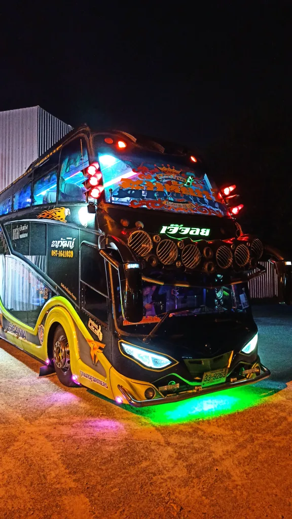 crazy epic huge tunning buses in thailand