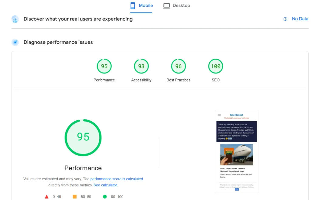 95+ score Speeding Up Websites to the Green Zone in Google PageSpeed