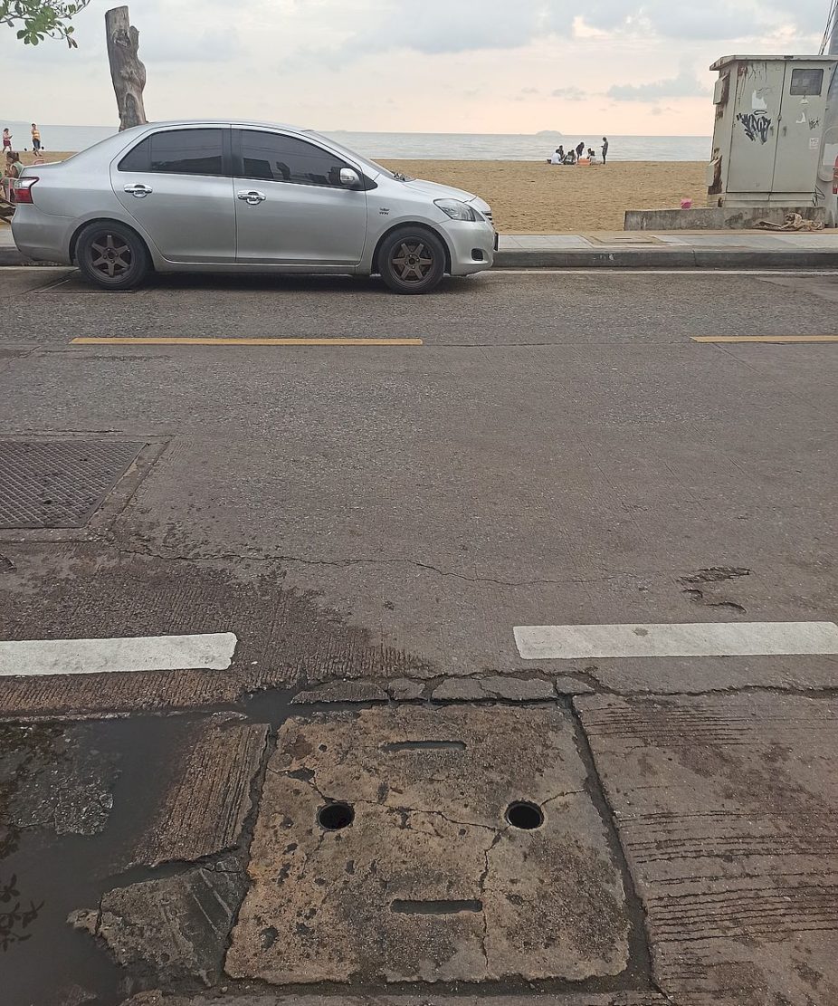 smiling manhole cover