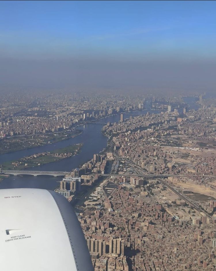 Dust cloud over Cairo