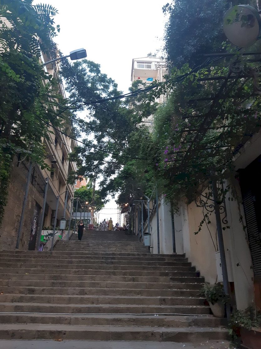 st nicholas stairs in beirut, lebanon
